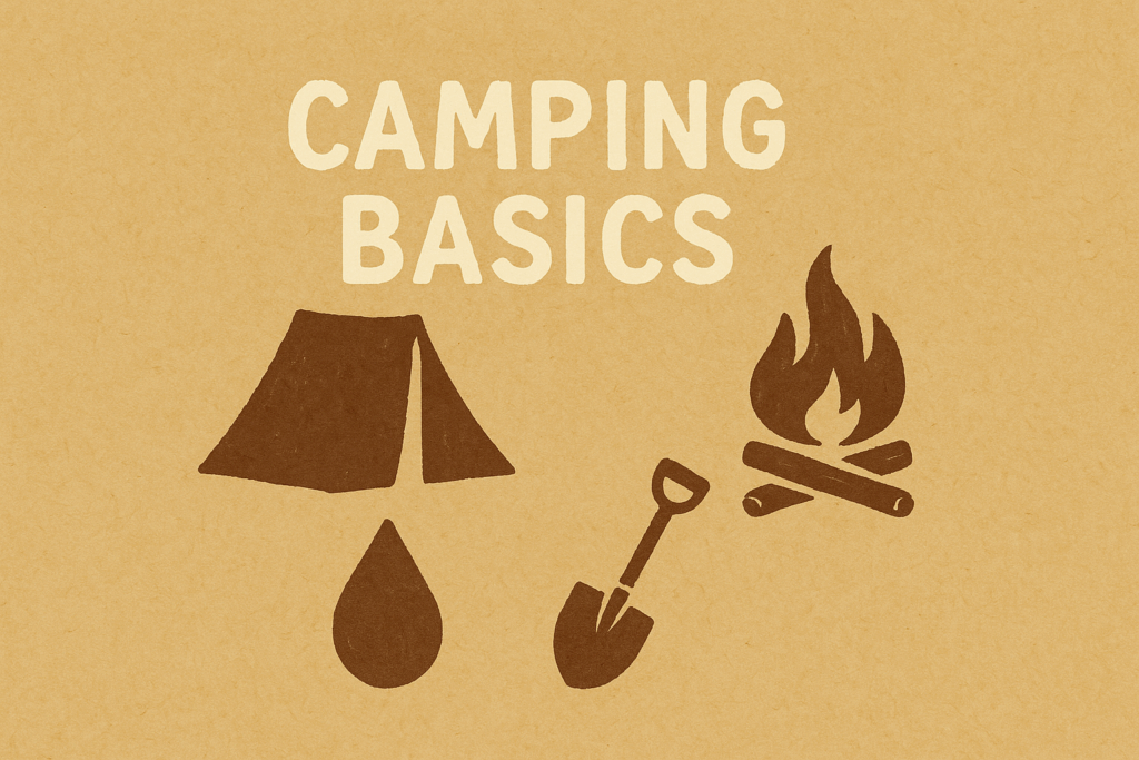 Camping Basics Fire Water Tente